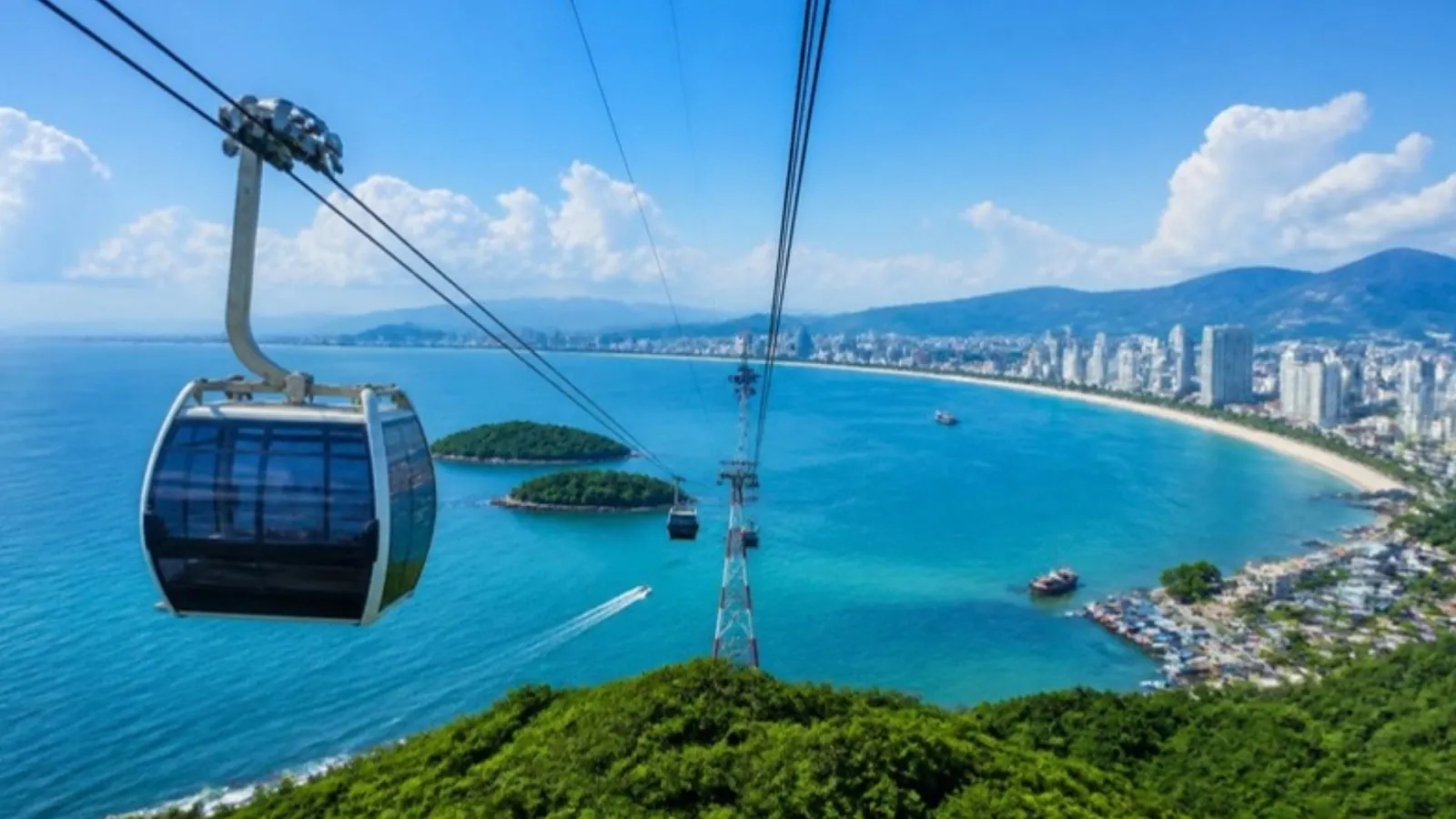 Nha Trang bay from the island cable car
